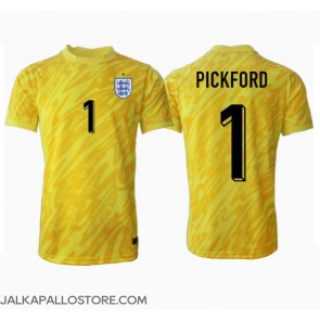 Englanti Jordan Pickford #1 Maalivahti Vieraspaita EM-Kisat 2024 Lyhythihainen